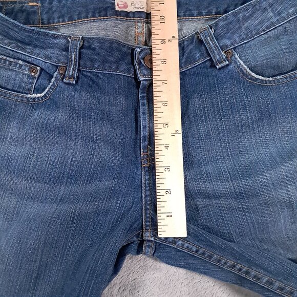 BKE Star 20 Jean Women 36x33.5, Tag 34x33.5 Bootcut Blue Denim Cotton Distressed - Picture 11 of 15
